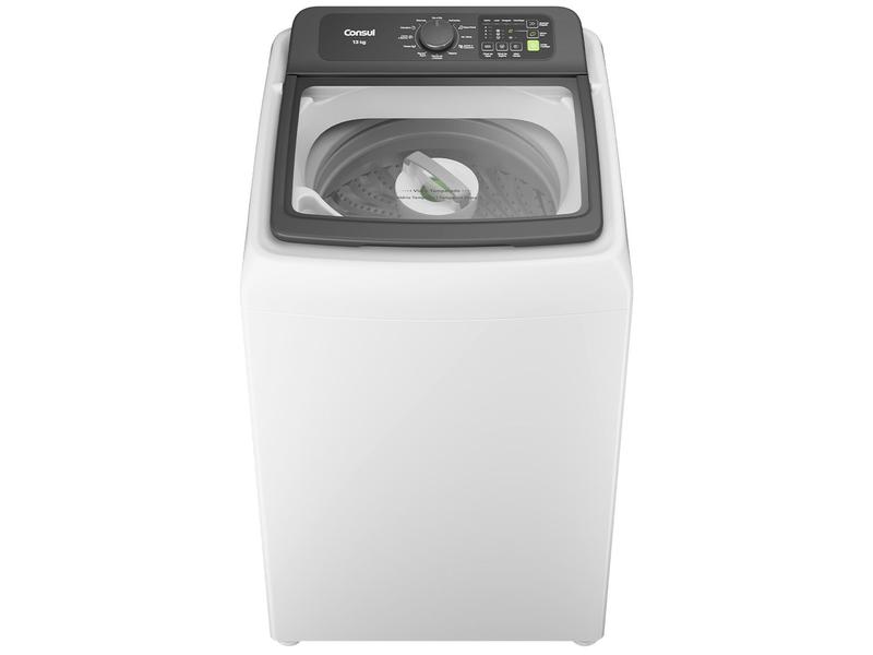Lavadora de Roupas Consul 13kg Cesto Inox 12 Programas de Lavagem Branca CWN13AB Lavadora de Roupas Consul 13kg Cesto Inox 12 Programas de Lavagem Branca CWN13AB