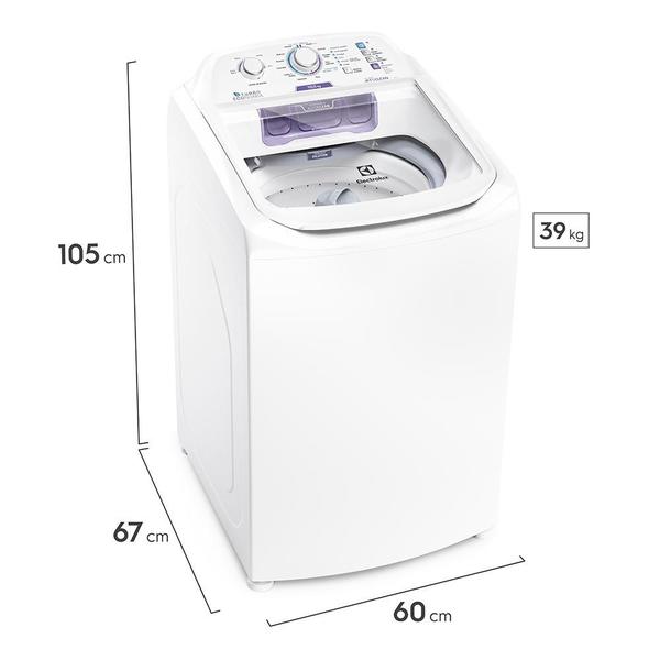 Imagem de Lavadora de Roupas Electrolux 10,5kg Turbo Economia LAC11 com Sistema Jet&Clean Branco 220V