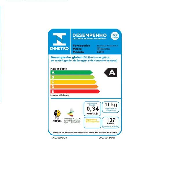 Imagem de Lavadora de Roupas Electrolux LES11 11Kg