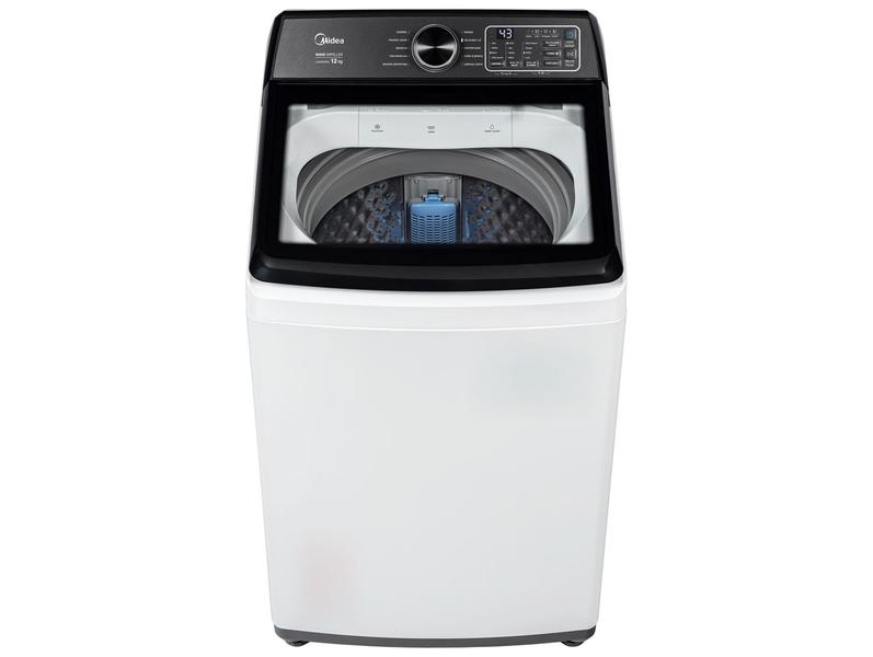 Lavadora de Roupas Midea 12kg 10 Programas de Lavagem Branco Wave Impeller MAV04W120/WKBR0...