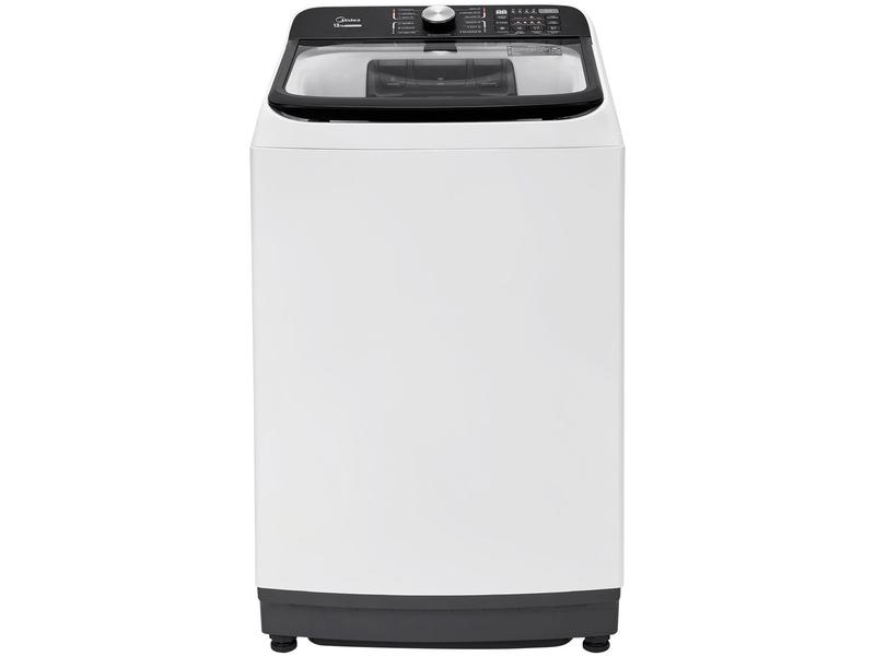 Lavadora de Roupas Midea 13kg Cesto Inox 13 Programas de Lavagem Branca Wave Agitator Lavadora de Roupas Midea 13kg Cesto Inox 13 Programas de Lavagem Branca Wave Agitator