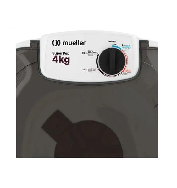 Imagem de Lavadora de Roupas Semiautomática Mueller Superpop 4kg Branco  127 Volts