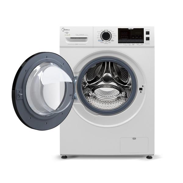 Imagem de Lavadora de Roupas Storm Wash Midea Branca 11kg Inverter Tambor 4D 127V