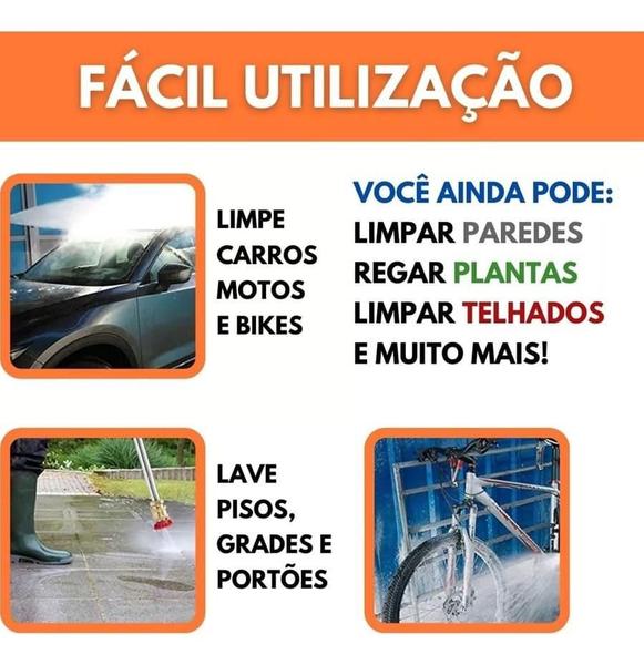 Lavadora Portátil Alta Pressão Para Limpeza Recarregável - Mini VAP Sem Fio Portatil Imagem de Lavadora Portátil Alta Pressão Para Limpeza Recarregável