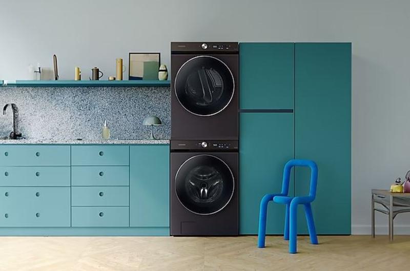 Imagem de Lavadora samsung bespoke al laundry com wi-fi e inteligencia artificial preto 19kg 220v wf19b9600kvfaz