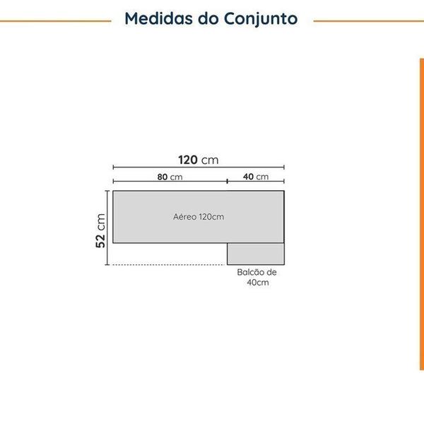 Imagem de Lavanderia Modulada 2 Peças sem Tampo sem Rodapé Ipanema Cabecasa Madeiramadeira Acácia