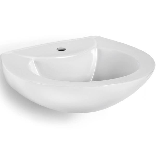 Lavatório para Coluna Luna 55x48cm Branco - IL900 - ICASA Imagem de Lavatório para Coluna Luna 55x48cm Branco - IL900 - ICASA