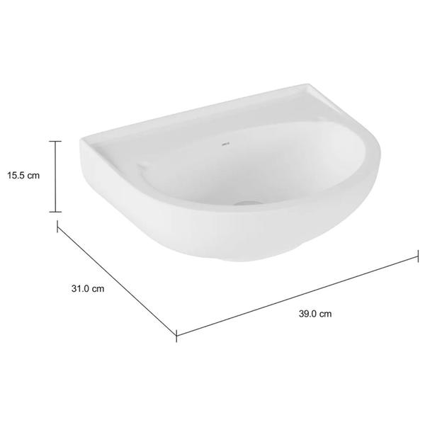 Imagem de Lavatorio pequeno deca izy 390x310mm branco l1217