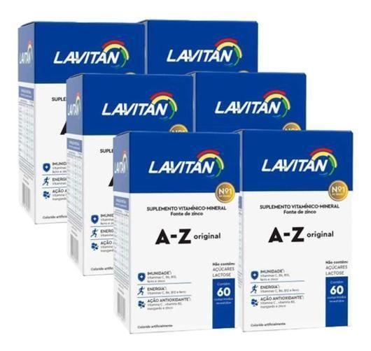Lavitan A-Z Homem 60 Comp Suplemento Vitaminico Kit 6 Uni Imagem de Lavitan A-Z Homem 60 Comp Suplemento Vitaminico Kit 6 Uni