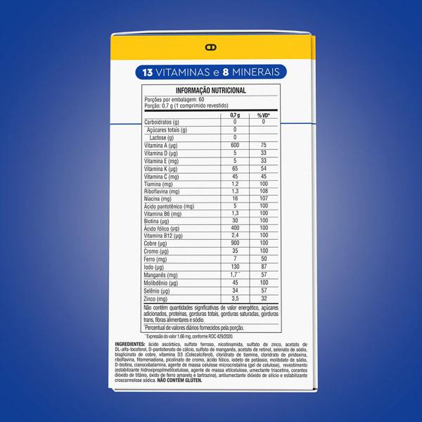 Imagem de Lavitan A-Z Multivitaminico Homem e Mulher Super Fórmula Vitamina C D Zinco Cimed