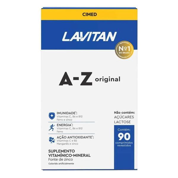 Imagem de Lavitan a-z original com 90 comprimidos revestidos