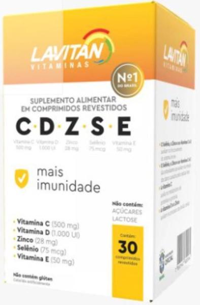 Imagem de Lavitan C.D.Z.S.E. Mais Imunidade 30 Comprimidos Revestidos