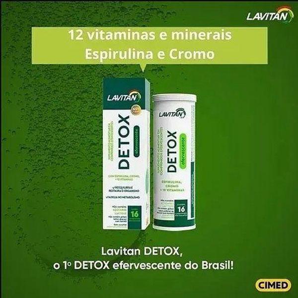 Imagem de Lavitan detox 16 efervescente c/ espirulina e cromo 16 caps - Cimed