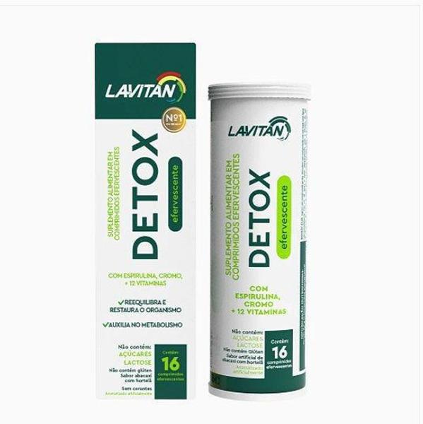 Imagem de Lavitan detox 16 efervescente c/ espirulina e cromo 16 caps - Cimed