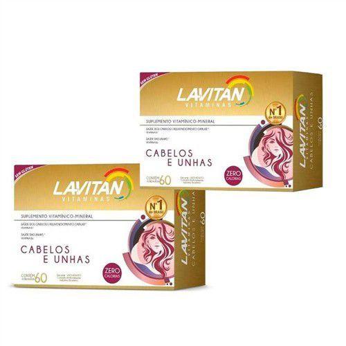Lavitan HAIR cabelos e unhas c/ 2x60 caps (120 caps) - CIMED Imagem de Lavitan HAIR cabelos e unhas c/ 2x60 caps (120 caps)