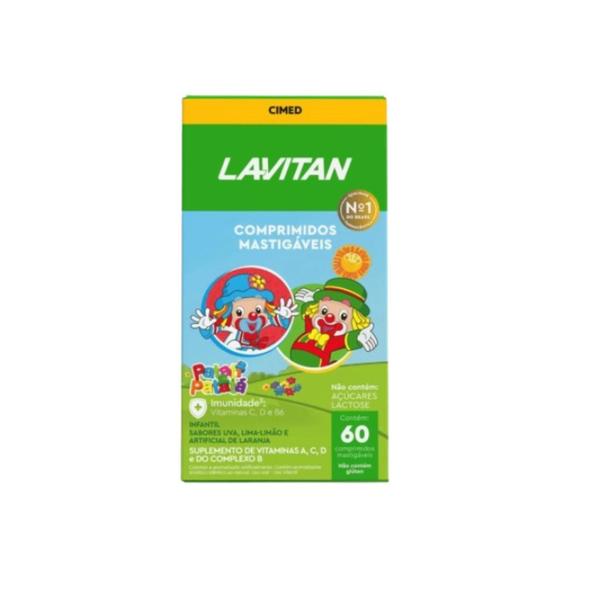 Imagem de Lavitan Kids Frutas 60Cpr - Cimed