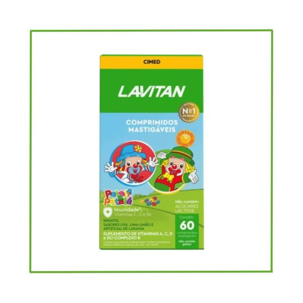 Imagem de Lavitan Kids Frutas 60Cpr - Cimed