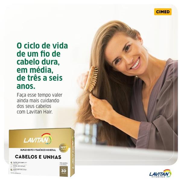 Imagem de Lavitan Mais Hair C/ 60 Cápsulas Nutrição Capilar E Unhas