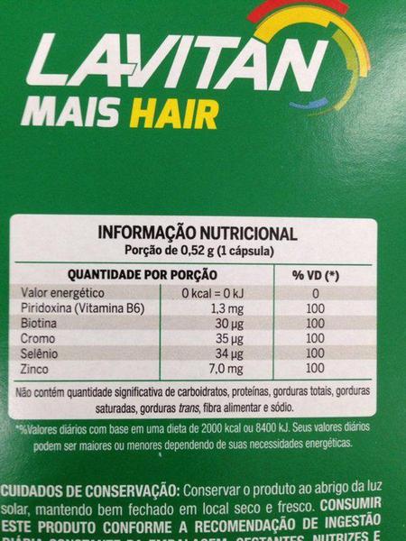 Imagem de Lavitan Mais Hair Cabelos e Unhas 60 cápsulas - Cimed