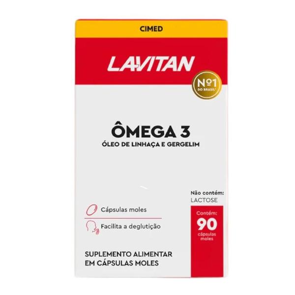 Imagem de Lavitan Omega 3 6 E 9 Oléo De Linhaça E Gergelim 90 Cápsula