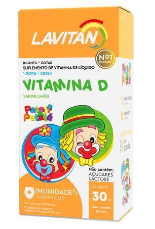 Imagem de Lavitan patati patatá Infantil Vitamina D sabor limão 30ml