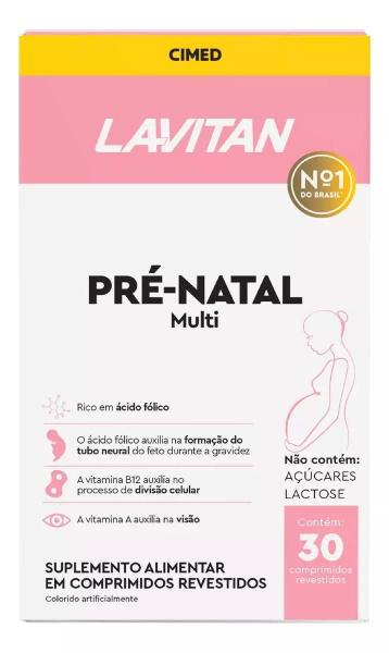 Imagem de Lavitan Pre-Natal Multi Polivitaminico para Gestantes 30 comprimidos