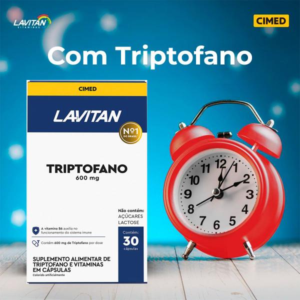 Imagem de Lavitan Sonus Suplemento Alimentar de Triptofano 600mg 30caps cimed