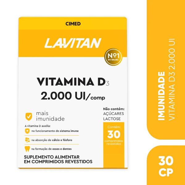 Imagem de Lavitan Vitamina D 2.000Ui C/30 Comprimidos - Cimed