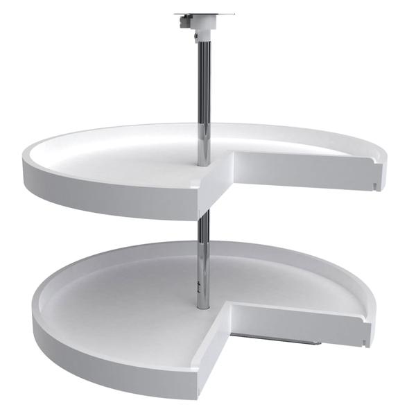 Imagem de Lazy Susan Rev-A-Shelf, corte em torta de 2 camadas para gabinete com base de canto