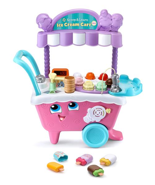 Imagem de LeapFrog Scoop and Learn Ice Cream Cart Deluxe (embalagem sem frustração), rosa