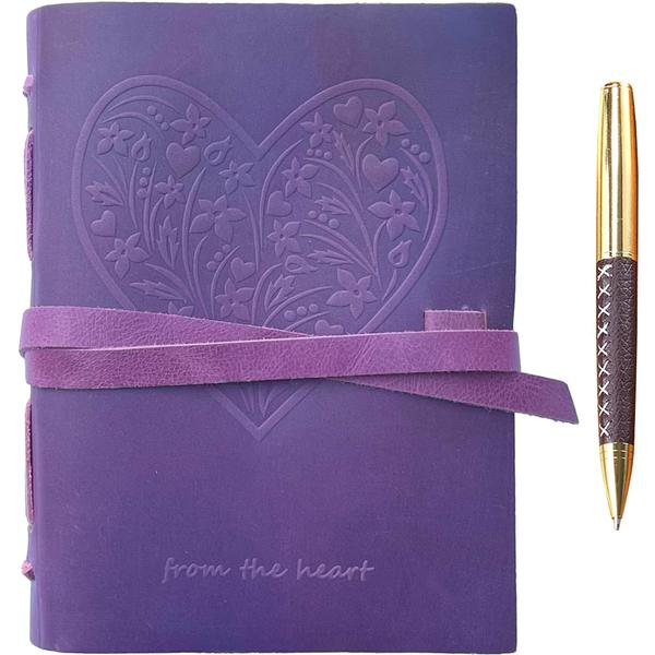 Imagem de Leather Journal Sovereign-Gear Purple Heart A5 para mulheres