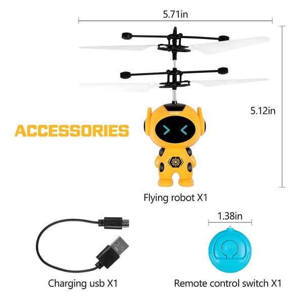 Imagem de LED de indução infravermelha Flying Ball Toy MR.TN para crianças de 8 anos ou mais