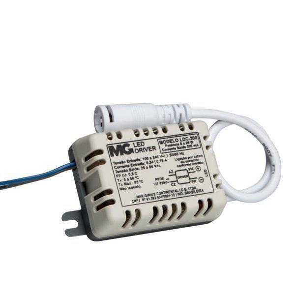 Imagem de Led Driver 8-25W 300Ma Conector Ldc-300