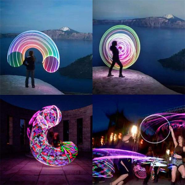 Imagem de LED Hoop Dance Exercise Light Up Hoop para crianças de 60 cm