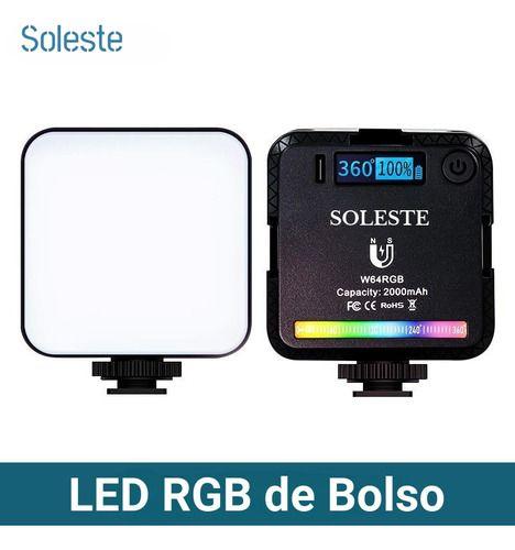 Imagem de Led Iluminador Soleste W64 RGB 2500k-9000k Fotografia L