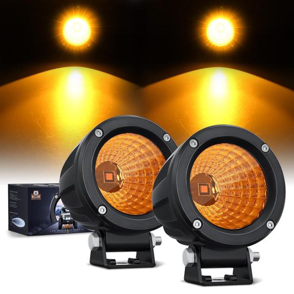 Imagem de LED Light Pods Nilight Amber Flood de 3 polegadas para motocicleta