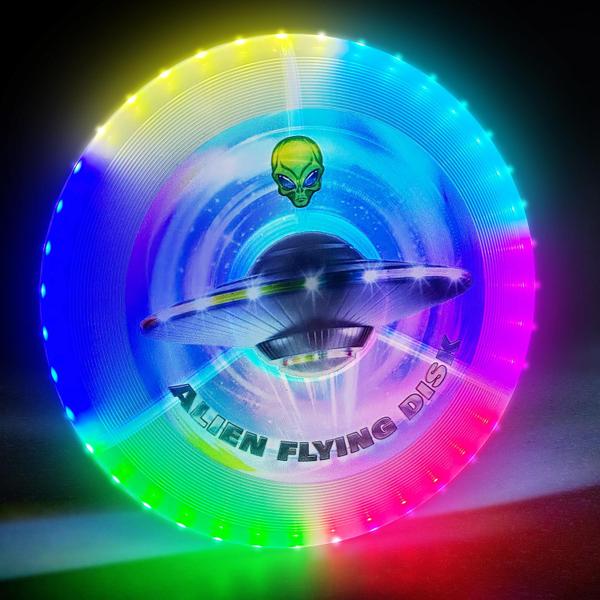 Imagem de LED Light Up Flying Disc Punieayi 38 RGB Luzes LED recarregáveis