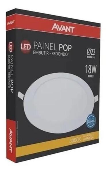 Imagem de Led Lumin Pop Embutir 18W Red 22 3000K Biv Avant