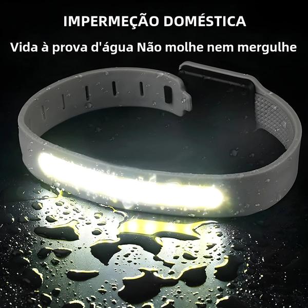 Imagem de Led Noite Correndo Braçadeira Usb Recarregável Piscando Luz Cinto De Segurança Para Esportes Ao Ar