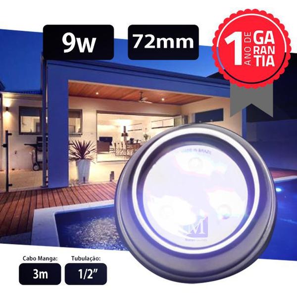 Imagem de Led para piscina 9w RGB Inox 72mm Marol Piscinas