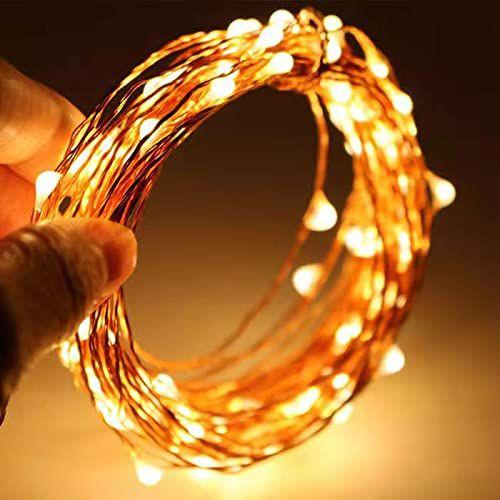 Imagem de LED String Lights Sanniu Mini Battery Copper Wire 5m Warm