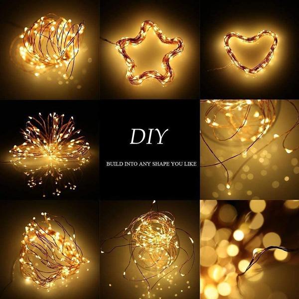 Imagem de LED String Lights Sanniu Mini Battery Copper Wire 5m Warm