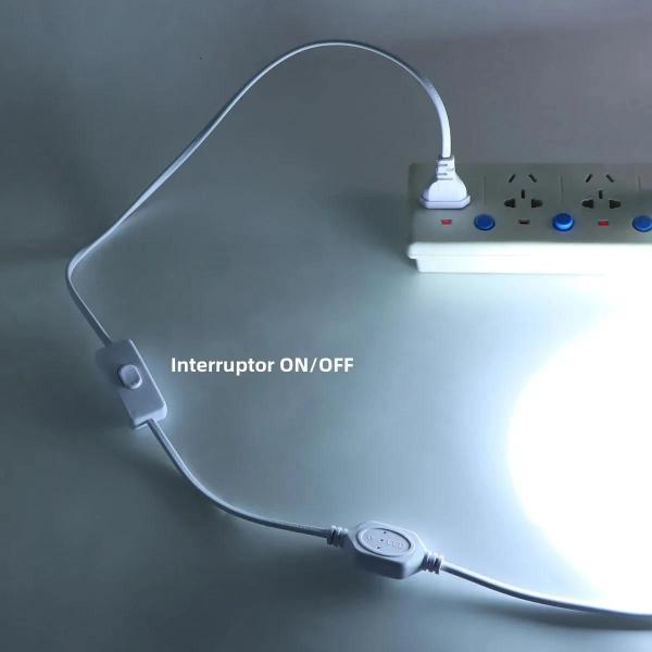 Imagem de LED Strip Light Clip Acessório, Fita de Luz LED, Plug UE, Plug EUA, COB, 220V, 110V