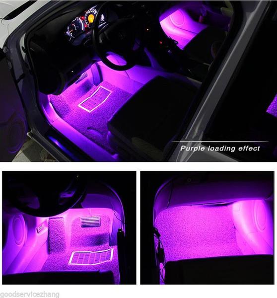 Imagem de LED Strip Light EJ's SUPER CAR Car Interior rosa impermeável