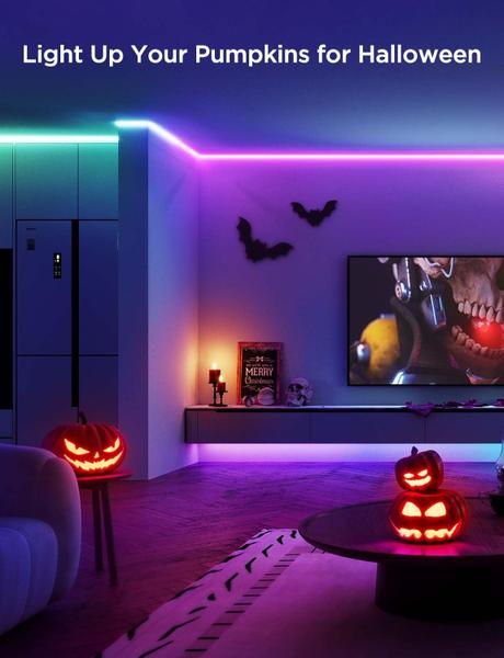 LED Strip Lights Govee 20m RGBIC para quarto compatível com Alexa Imagem de LED Strip Lights Govee 20m RGBIC para quarto compatível com Alexa