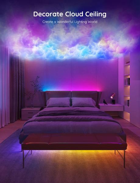 LED Strip Lights Govee 20m RGBIC para quarto compatível com Alexa Imagem de LED Strip Lights Govee 20m RGBIC para quarto compatível com Alexa