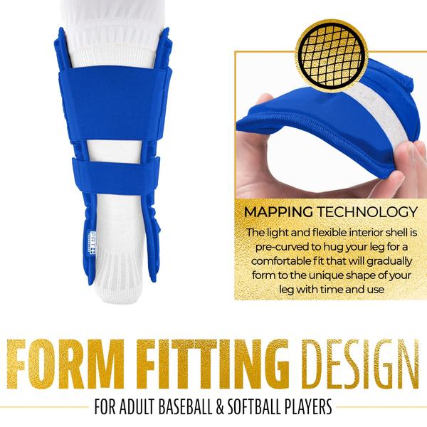 Imagem de Leg Guard Franklin Sports PRT Series Baseball Softball Adulto