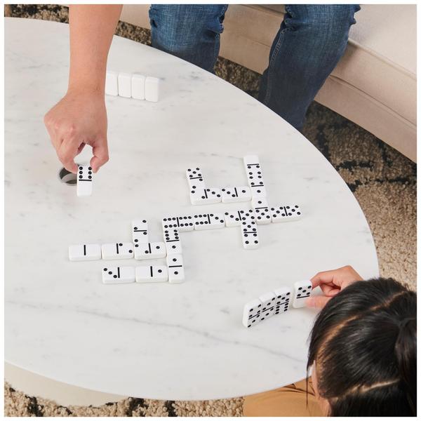 Legacy Deluxe Double-6 Dominoes, Clássico Original Board Game Set de 28 Dominós em Casa de Madeira Forrada, para Crianças e Adultos Com 8 anos ou mais - Spin Master Games Imagem de Legacy Deluxe Double-6 Dominoes, Clássico Original Board Game Set de 28 Dominós em Casa de Madeira Forrada, para Crianças e Adultos Com 8 anos ou mais