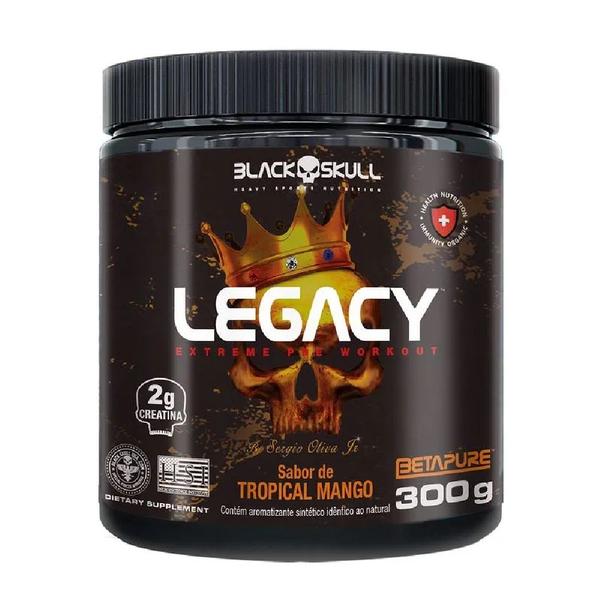 Legacy Extreme Pré Treino Pote 300g - Black Skull Imagem de Legacy Extreme Pré Treino Pote 300g - Black Skull
