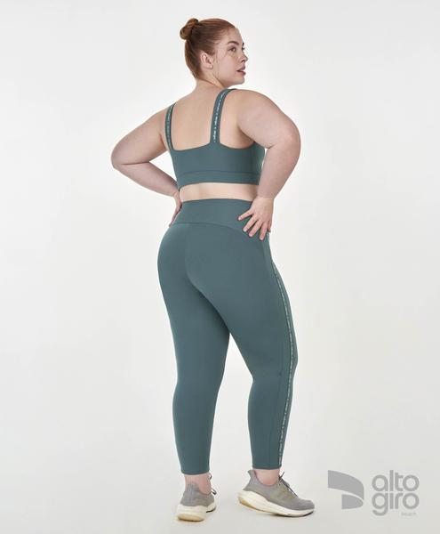 Imagem de Legging 7/8 Elastico Plus Size Alto Giro Verde Urbano